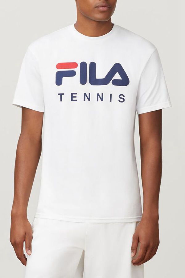 Camisetas Fila Homem Branco - Fila Tennis Portugal Lisboa,UGYT-75486